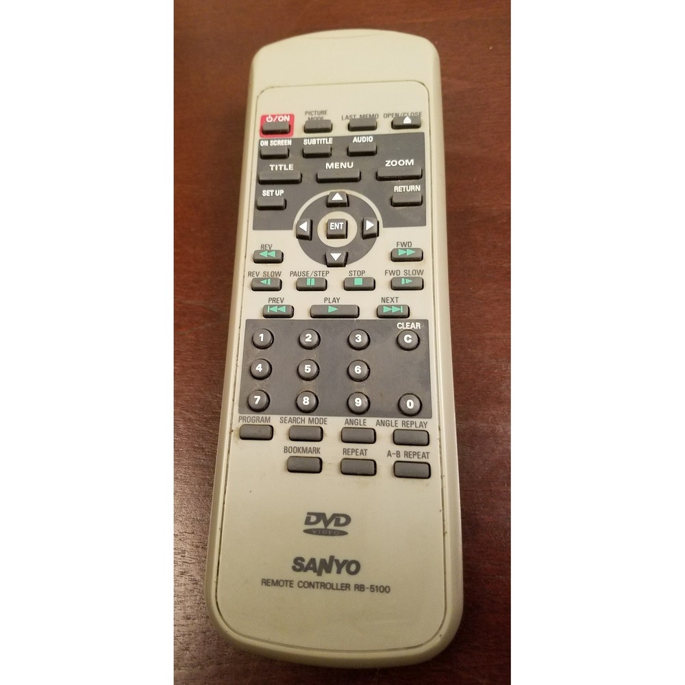 SANYO RB-5100‎ DVD RT6450373978, DWM360, DVD6000 Remote Control